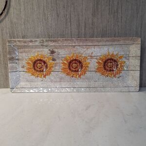 Very Cute Citrus Grove Sunflower Serving Tray / Plant Tray